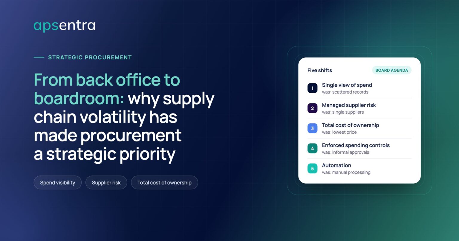 Why Supply Chain Volatility Has Made Procurement a Strategic Priority